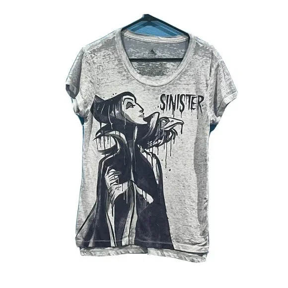Disney Parks Maleficent Sinister Graphic Shirt Women Small Small Pulls In Back - Picture 1 of 12